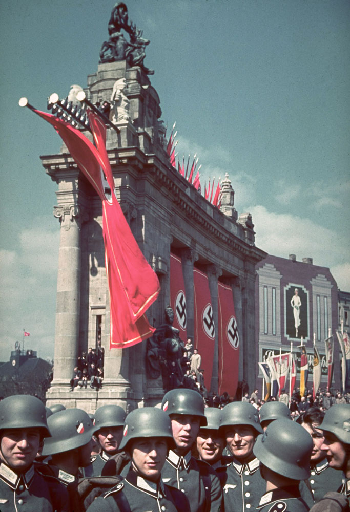The Ost-West-Achse (East-West Axis) in Berlin, site of a massive rally and parade in celebration of Adolf Hitler's 50th birthday, April 20, 1939.